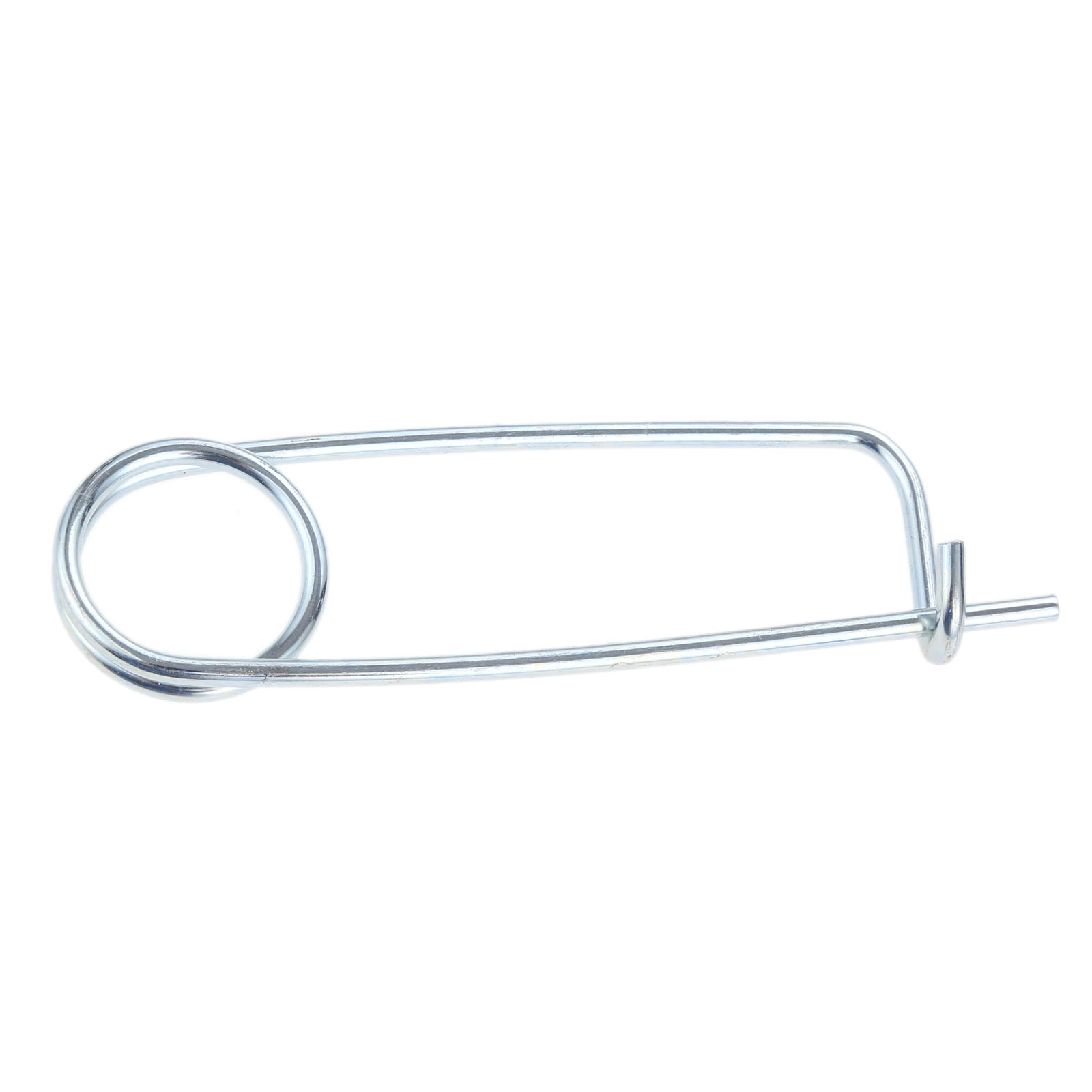 Pasadores de seguridad con forma de broche de acero, 10 piezas, pasador de resorte, cierre rápido, cierre para granja, césped, enganche de jardín, 2x45x15mm