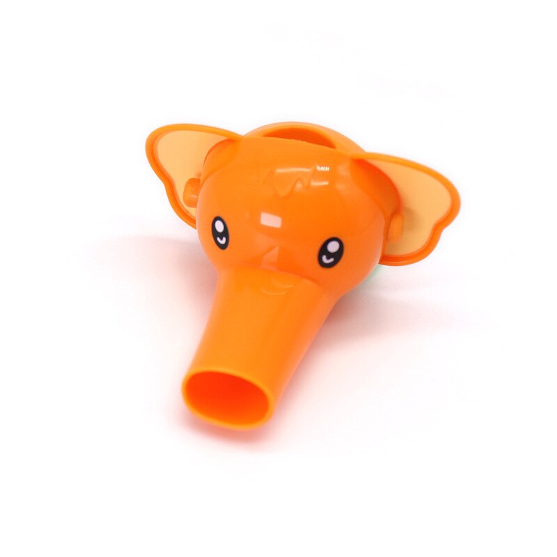 Barn baby barn guide ränna baby tvätt djur-kranförlängare handtvätthjälp barn badhuvud  m4: Orange elefant