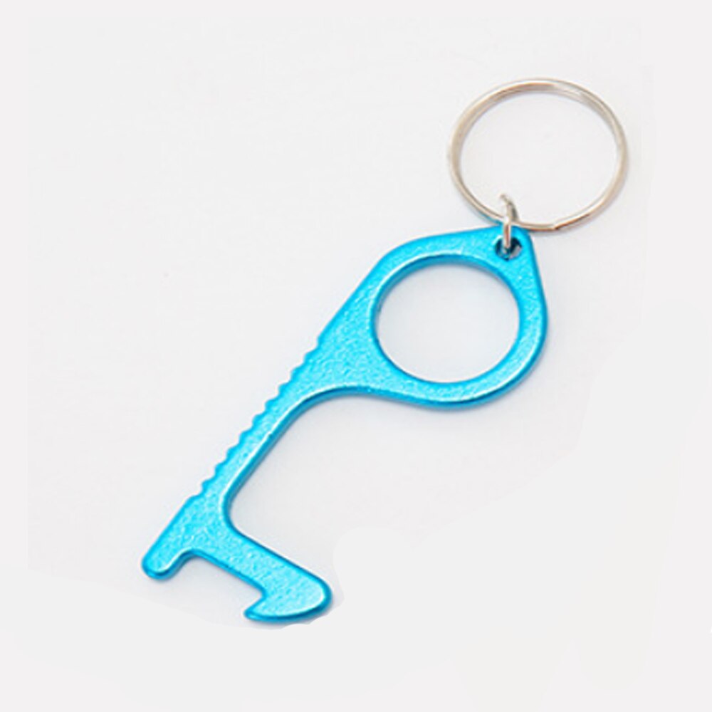 Ouvre-porte Anti-contact alliage Anti-bactérien Protection Anti-contact Isolation clé artefact crochet de porte ouvre-porte avec bouteille Op: 11