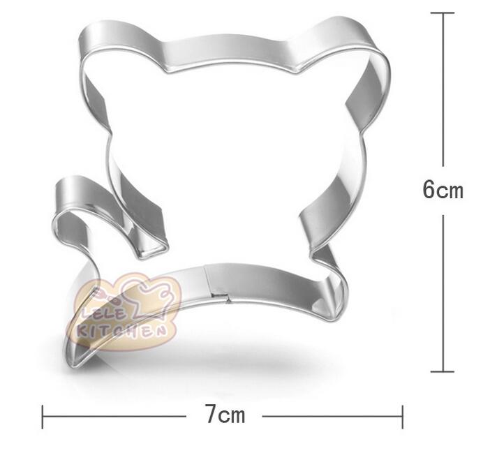 Dier honden katten kitty puppy klauw bone rvs cookie cutter party Biscuit mold fondant cake Gebak decor cupcake topper: cat 7