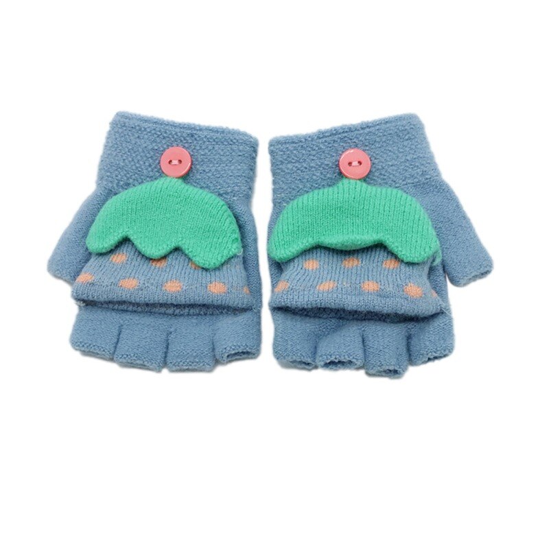 Children Mitten Gloves 6M~3T Baby Boys Girls Umbrella Print Gloves Kids Winter Gloves Warm Mittens With Cover: L