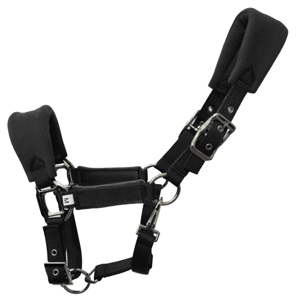 Brida desmontable para caballo, equipo de equitación con cuello grueso, almohadilla de esponja protectora, correa ajustable, desmontable