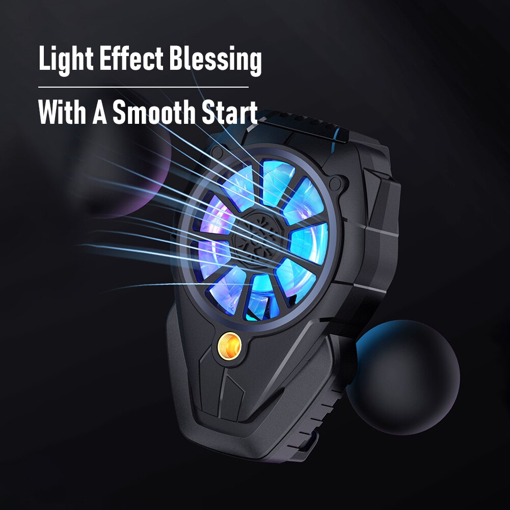 Mobile Phone Cooling Fan 3 Speed Radiator Gamepad Portable Cooler Heat Sink