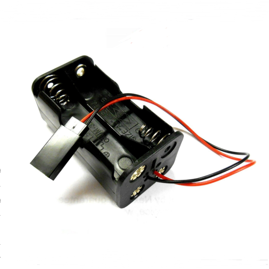 RC Auto Ontvanger Batterijhouder Case Box Pack 4xAA Compatibe JR Futaba 2.1mm 2.5mm 3 Pins Plug JST Man Vrouw 2 Pins Connector: green