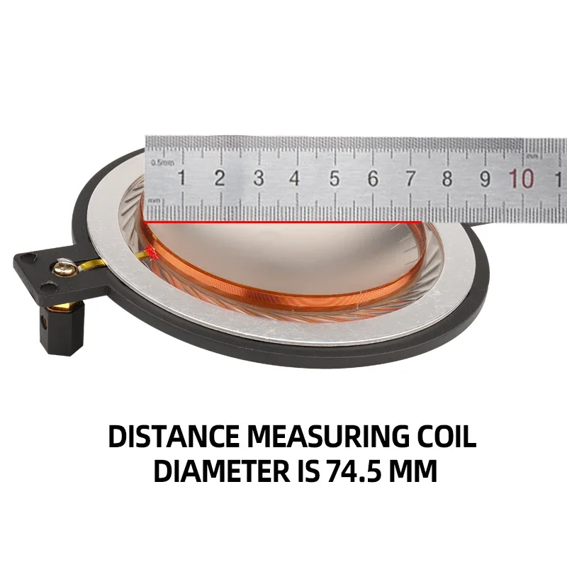 74.5- kjerners diskant-talespole 100-500w- lydhøyttaler titanfilm blåfilm komposittfilm 75.5mm diskantmembran