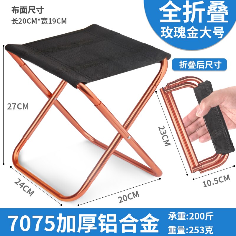 Camouflage Shrink Fishing Folding Chair Medium Leisure Chairs Fishing Tackle Tool Lightweight Outdoor Portable Fishing Chair: 4