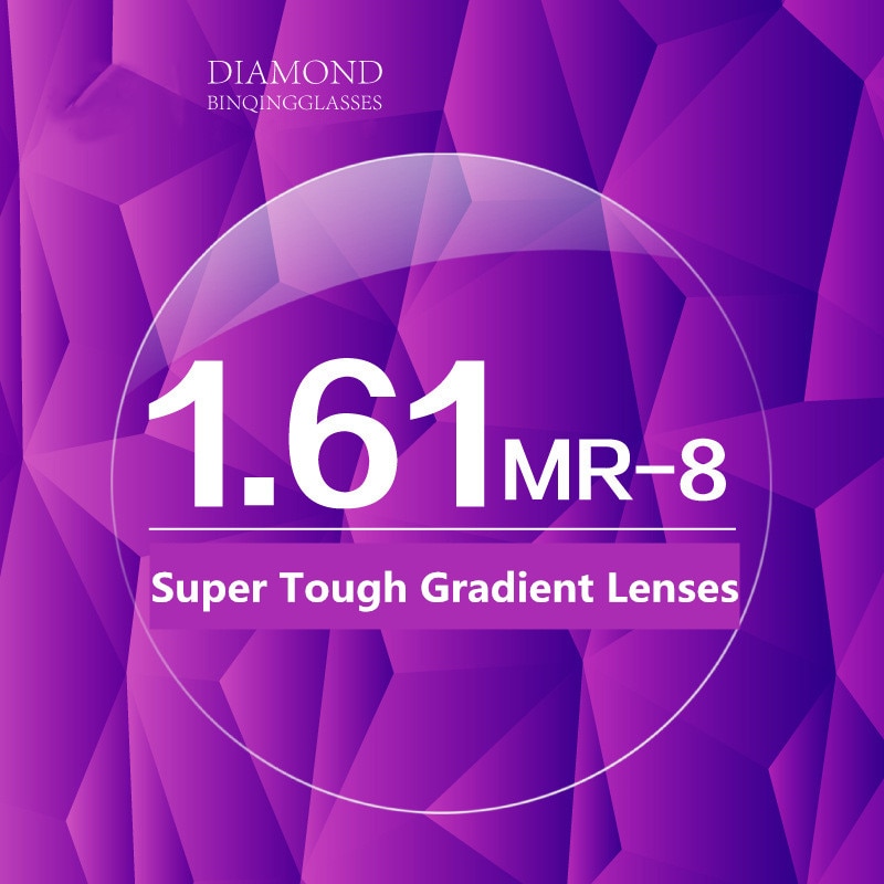 1.61MR-8 Super Tough Gradiënt Bijziendheid Presbyopie Spektakel Lenzen Anti-Blauw Veiligheidsbril Anti-Kras Voor Frameloze bril