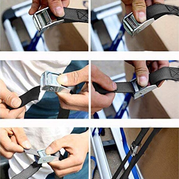 Zink Ijzer Gesp Cargo Spanband Zinklegering Druk Gesp Vaststelling Riem Cargo Bagage Vaststelling Binding Strap