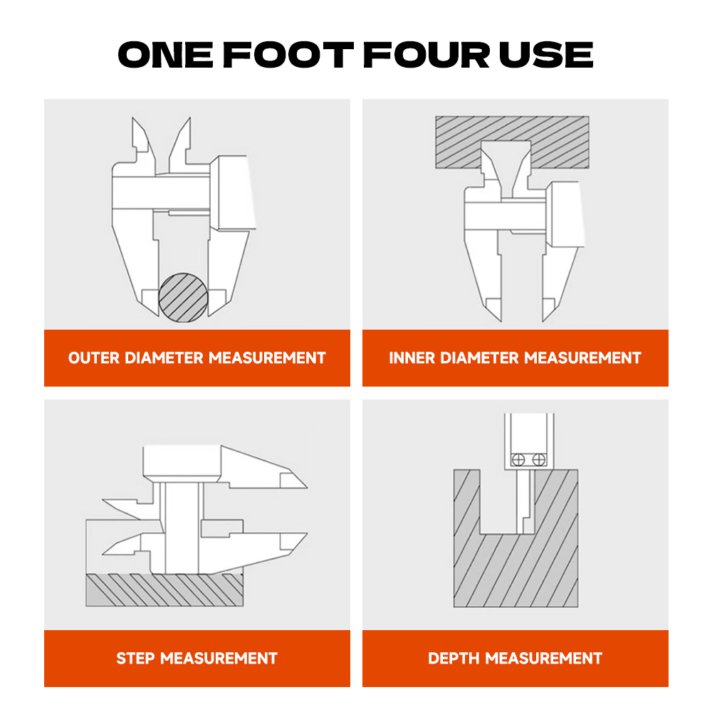 Mitutoyo Vernier Caliper High Precision 0.02mm Measurement Scale Gauges Vernier Caliper 0-150/200/300mm Accurate Measuring Tools