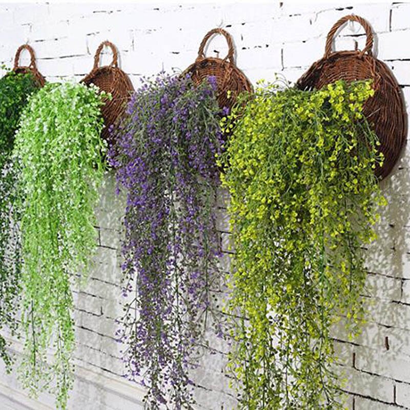 Panier mural suspendu en osier, nid d'oiseaux, décoration murale de jardin de maison, de mariage CLH @ 8