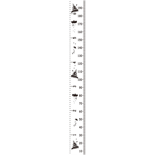 Baby Child Kids Height Ruler Growth Chart Measure Wall Sticker Height Measure Decals Kids Rooms Decor INS Baby Photography Props: 5