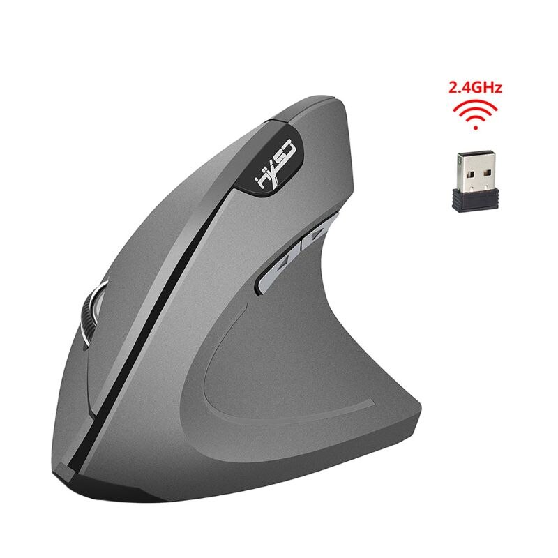 Wireless Mouse Ergonomic Optical 2.4G 800/1600/2400DPI Light Wrist Healing Vertical Mice with Mouse Pad Kit For PC