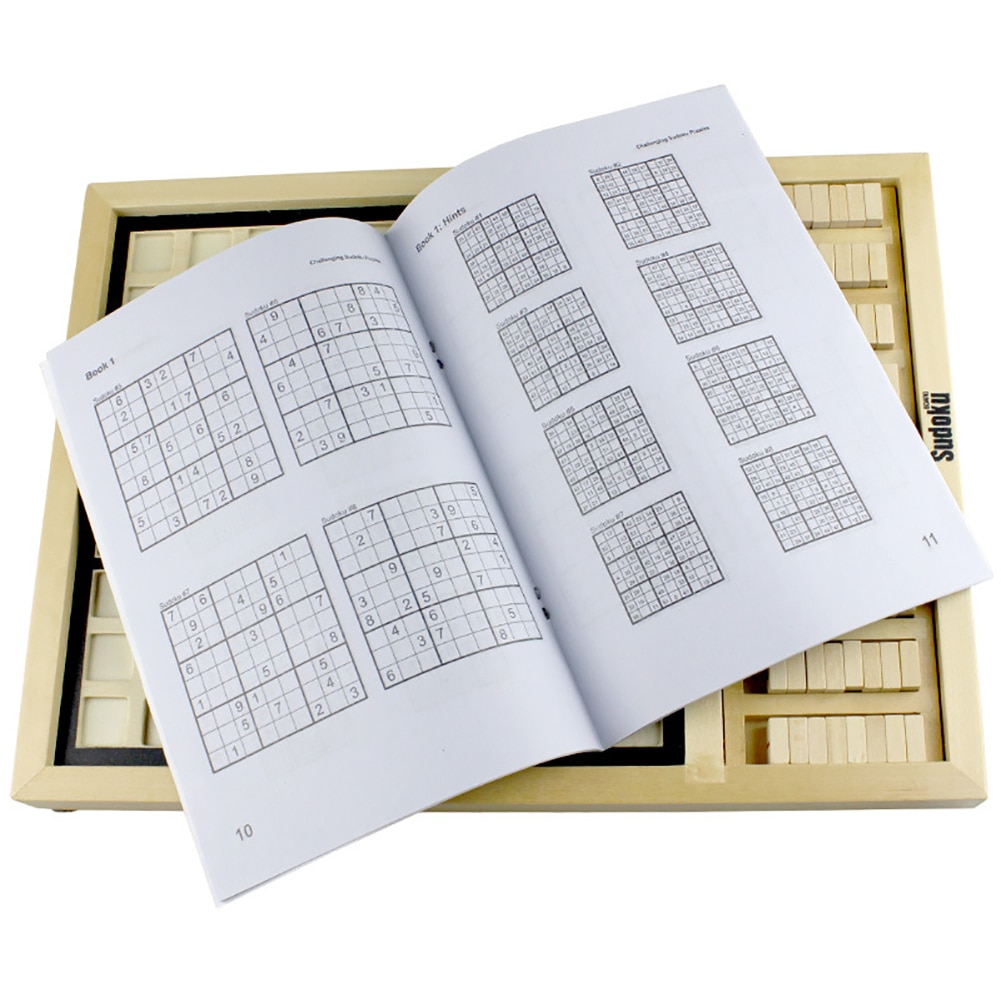 Sudoku Scacchi di legno Cifre 1 a 9 Giochi Da Tavolo Per Bambini di Età Giocattoli Educativi di Puzzle