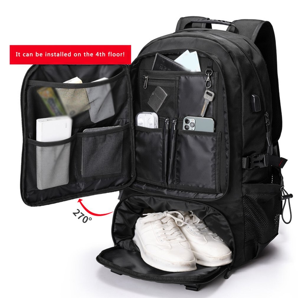 80L Outdoor Camping Waterproof Laptop Backpack Men Large Capacity Hiking Travel Bag Unisex Mountaineering Climbing Backpacks Man