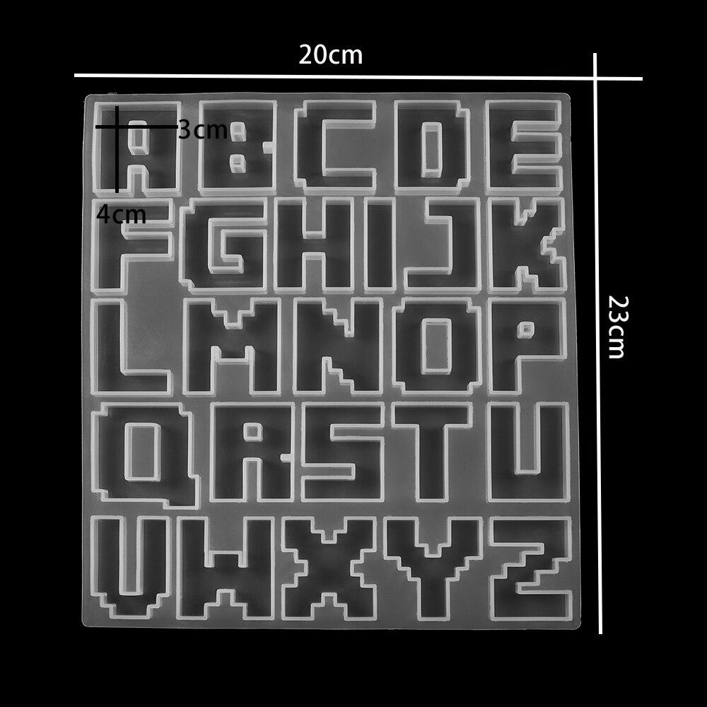 1pcs English Alphabet Silicone Casting Molds Letter Epoxy Resin Molds Mixed Style For DIY Jewelry Making Findings Supplies: L Letters