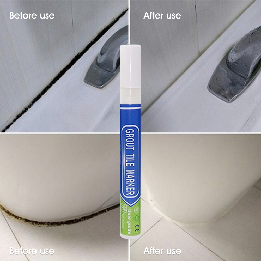 Instant Fast Drying Portable Tile Repair Marker Bathroom Home Renew Grout Pen Wall Refill Waterproof