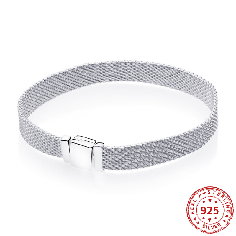 Cuentas de plata esterlina 925 auténtica para mujer, brazalete con Clip, compatible con reflexions originales, Dijes, Joyería para mujer