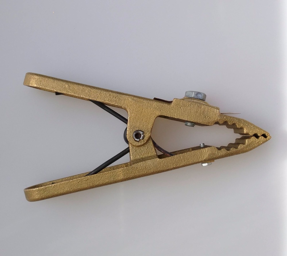 Heavy Duty Welding Clamp 600A Brass MMA MIG TIG Welding Machine Ground Clamp