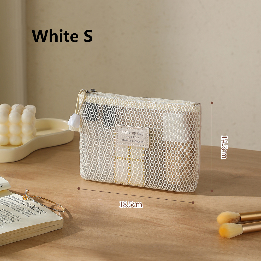 Mesh Clear Makeup Storage Small Bag Pillow Lipsticks Cosmetic Washbag Pouch Large Capacity Mini Women Organizer Bag Clutch Bag