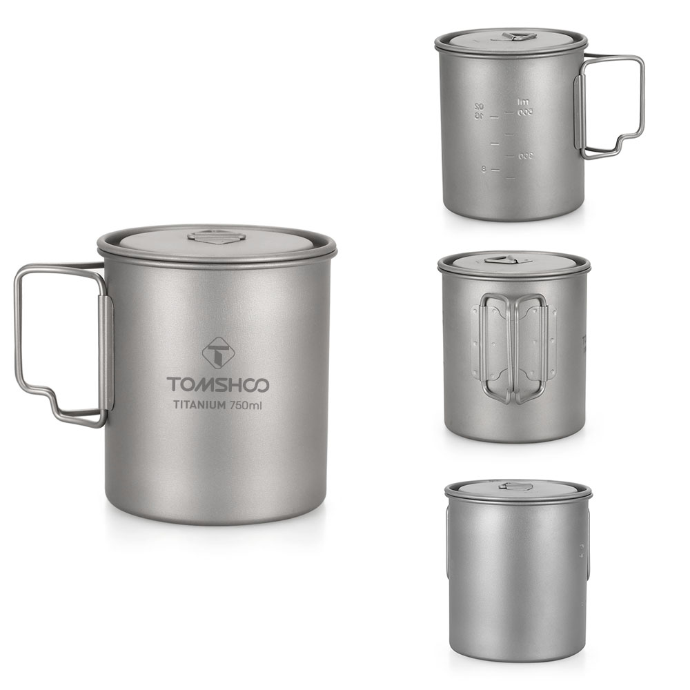 exzellente draussen Camping Tasse Titan Tasse Tourist Geschirr Picknick Utensilien draussen Küche Ausrügestochen Reise Kochen einstellen