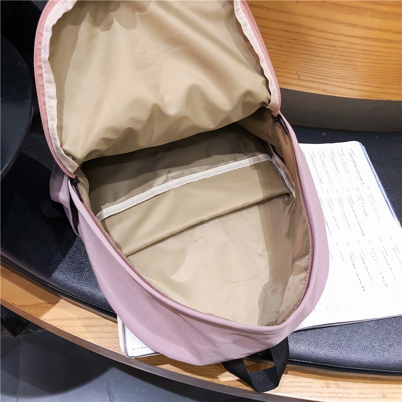 Hocodo Effen Canvas Rugzak Voor Tieners Vrouwen Casual Grote Capaciteit Schooltas Eenvoudige College Wind Rugzak Mochila