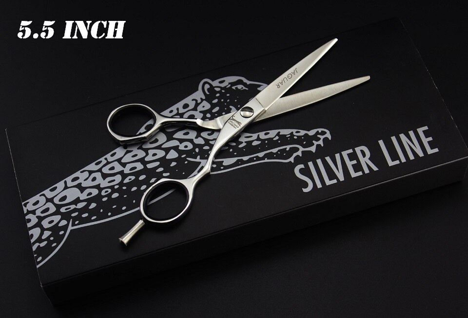 JAGUAR haar schere professionelle 4.5 & 5.0 & 5.5 & 6.0 & 6,5 zoll set schneiden Verdünnung friseur barber salons hört: 5.5 INCH CUTTING 04