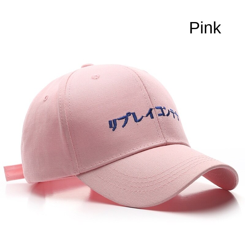 Sleckton zwarte borduurpet unisex baseballpet voor heren dames casual snapback pet zonnehoed zomer vizier pet: Roze