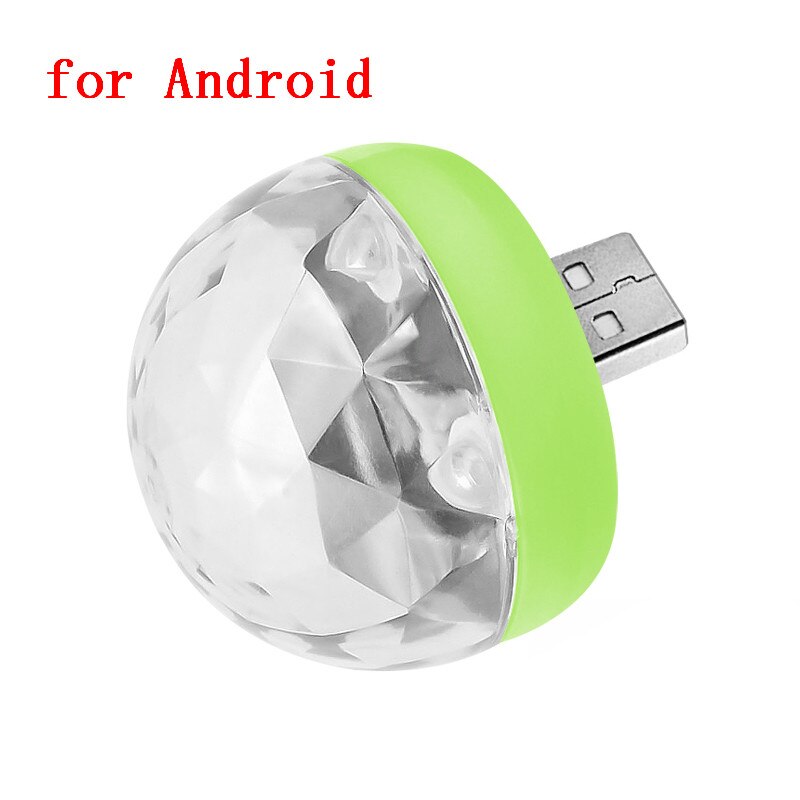 Lumière USB Portable pour moto, voiture, téléphone Portable, lumières Disco, scène, réunion de famille, boule magique, fête, Club, lampe automobile: 07