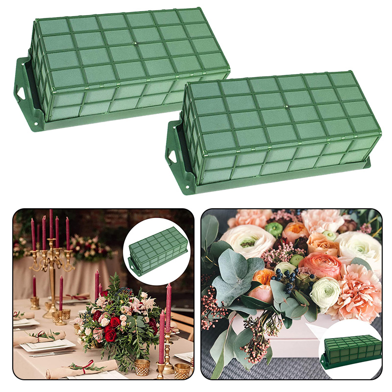 Oasis Floral Foam Baksteen Groen Vierkant Rechthoek onderste Displays Schuimblokken Decoratieve DIY Bloemist Bloemstukken