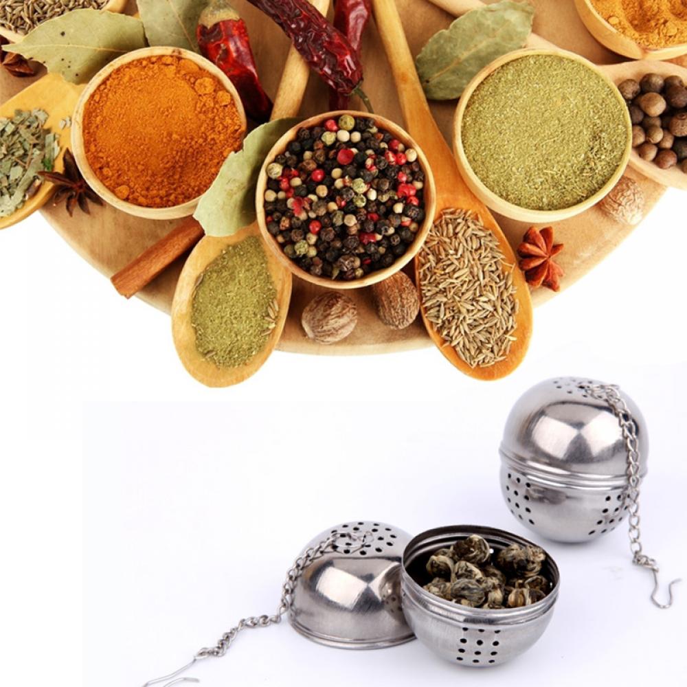 Ball Filter Tea Infuser Stainless Steel Ball Herbal Spice Filter Diffuser Tea Strainer Tea Locking Spice Egg Shaped Ball