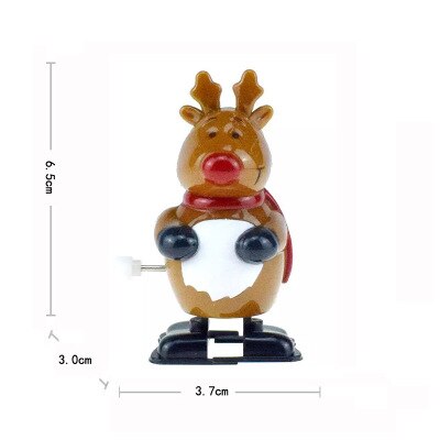 Muchos tipos de Papá Noel, muñeco de nieve, pingüino, juguetes clásicos de cuerda, juguetes de cuerda de navidad, para niños: 05