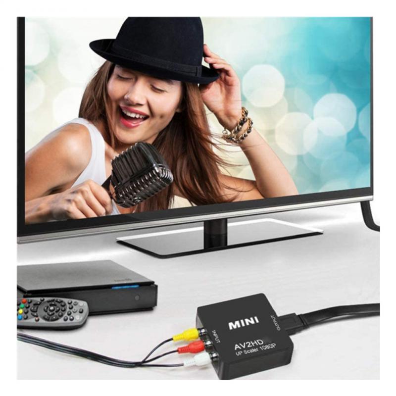 Portable Audio HD Video Composite Converter Box RCA AV To HD Converter Adapter CVBS Audio Video Adapter Wii NES SNES