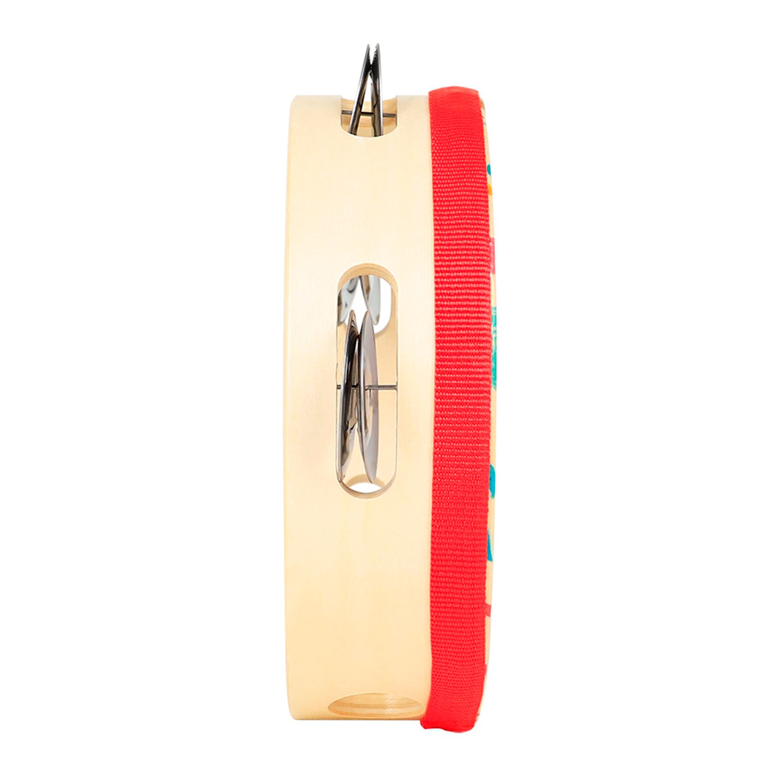 Tambourine Row Jingle Percussion Instrument for Church 6" Musical Instrument