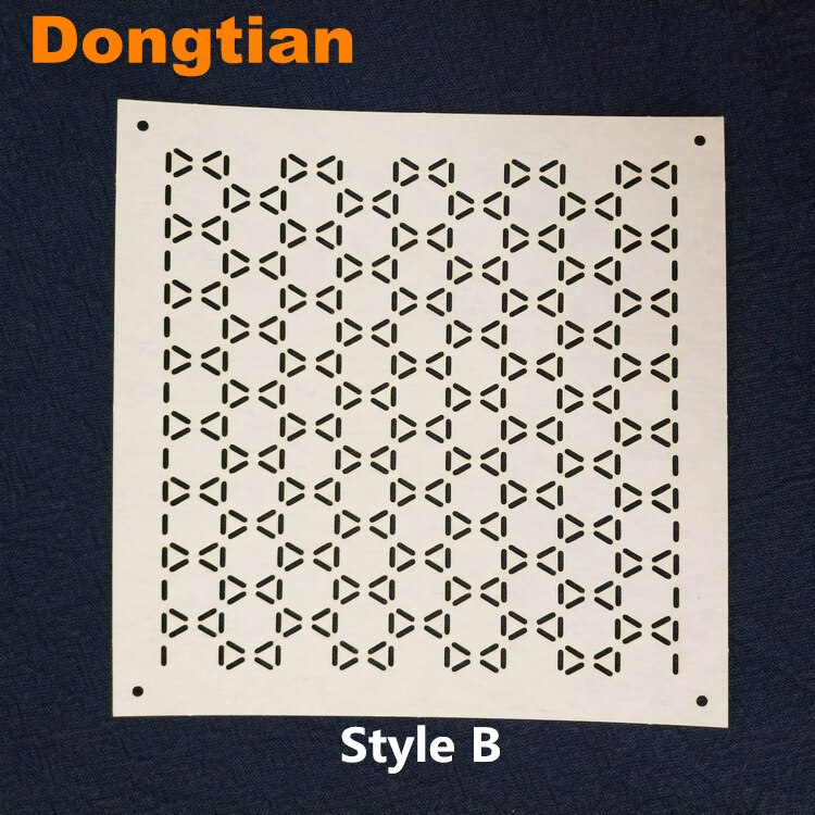 Classic Sashiko Templates Woven Bamboo Sashiko Drawing Template Soft Templates 11.5*11.5cm