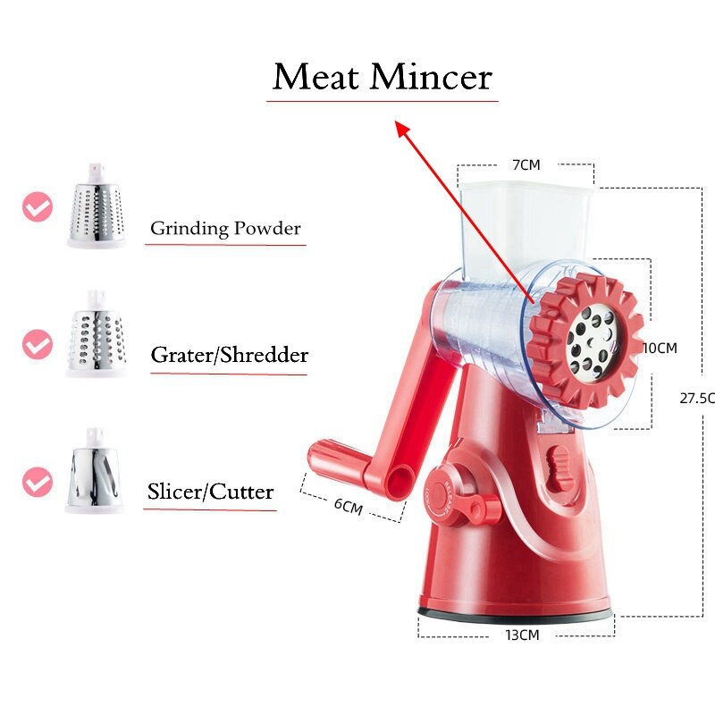 Kitchen Vegetable Cutter Potato Grater Slicer Multifunction Tool Hand Meat Mince Machine Sausage Maker Vegetable Shredder Cutter