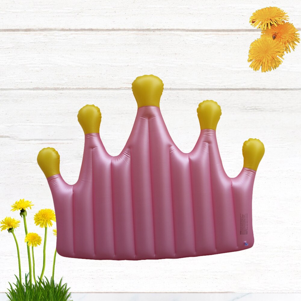 1PC Crown Shape Float Bed Inflatable Floating Bed Swimming Pool Mat Water Floating Cushion