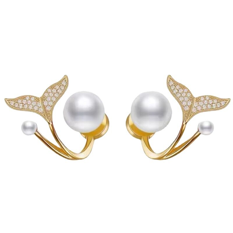 Pendientes coreanos de imitación de perlas para mujer, joyería de , aretes de tuerca, joyería Kolczyki, Bisutería