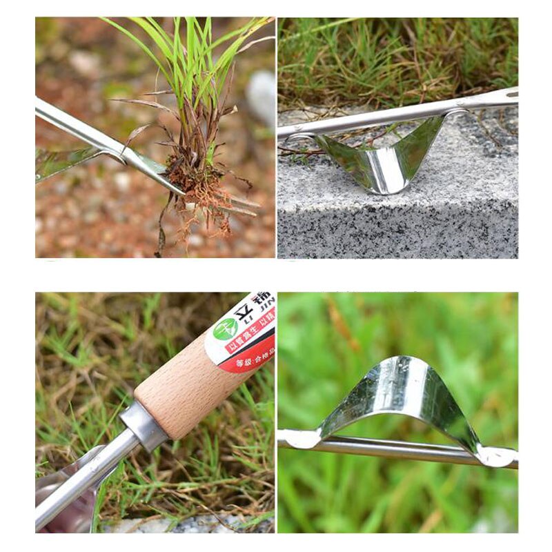 Ménage tirant les mauvaises herbes creuser Potherb Scarification brouillon manuel désherbage outils de jardin pelle tondeuse herbe