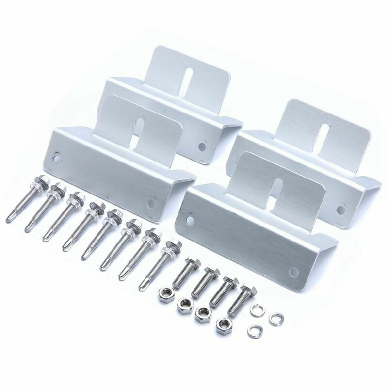 4 Pcs Solar Panel Z Bracket Solar Panel Mounting Mounts For Rv Boat Roof Wall