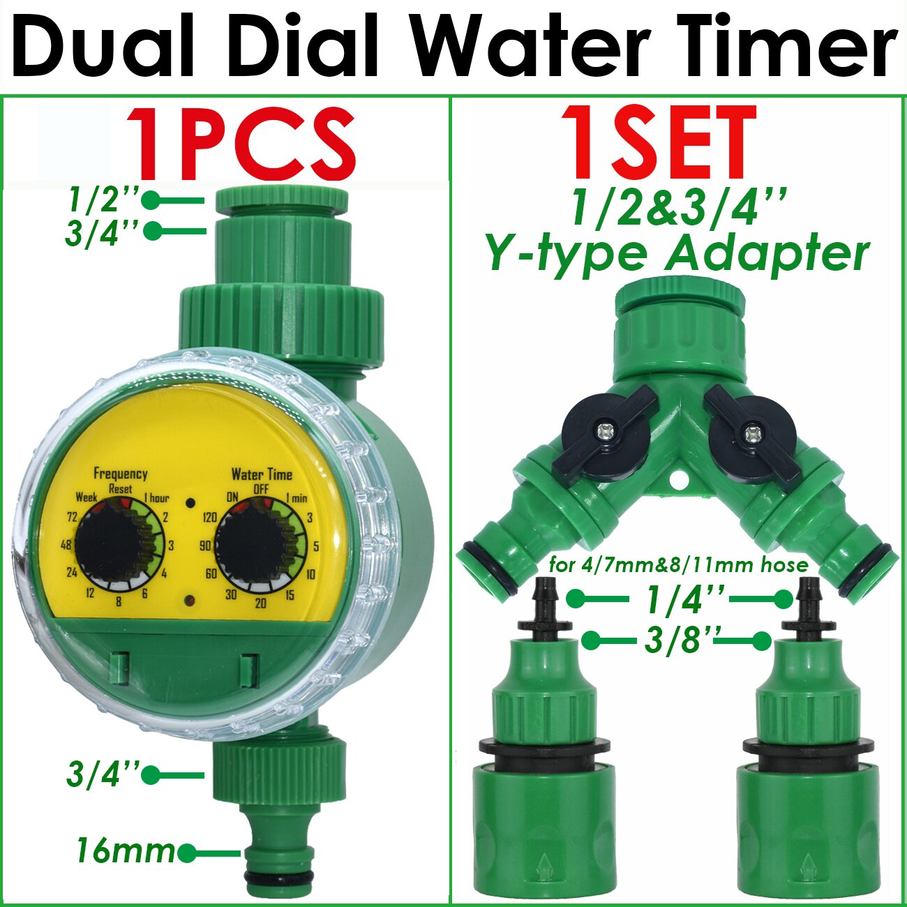 Electronic Irrigation Water Timer Garden Home Indoor Outdoor Timed Controller Automatic Sprinkler Programmable Valve Faucet Hose: Navy Blue