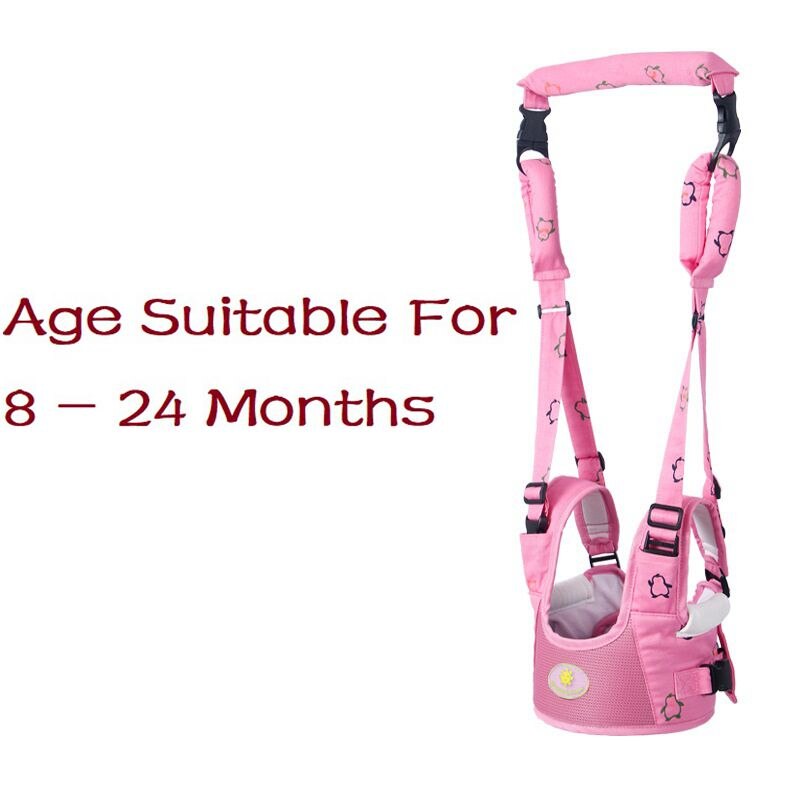 Loopstoeltje Voor Kinderen Leren Lopen Baby Harnas Rugzak Rein Wandelaars Voor Peuters Kind Harnas Geschikt Voor 6-24 Maanden: B  Pink