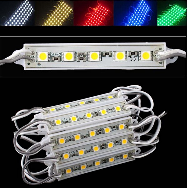 5 Leds 5050 Smd Led Backlight Modules Lamp Dc 12 v Waterdichte Ip65 Geweldig Voor Doosletters Uithangbord Verlichting 6 kleur