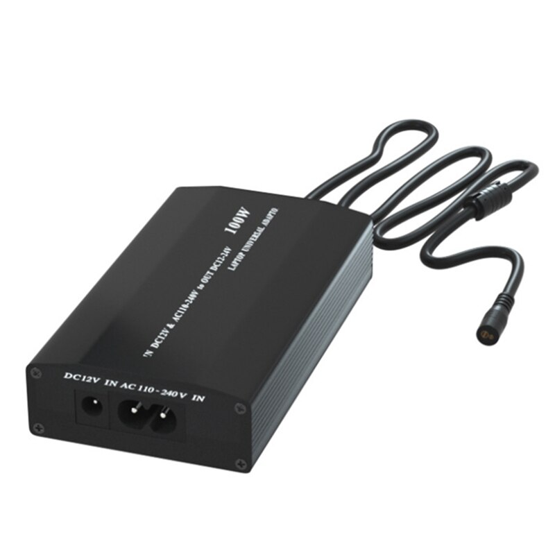 Universal 5V-24V AC Power Adapter Adjustable Car Home Charger USB5V Power Supply 100W 5A Laptop with 38Pcs DC Connector