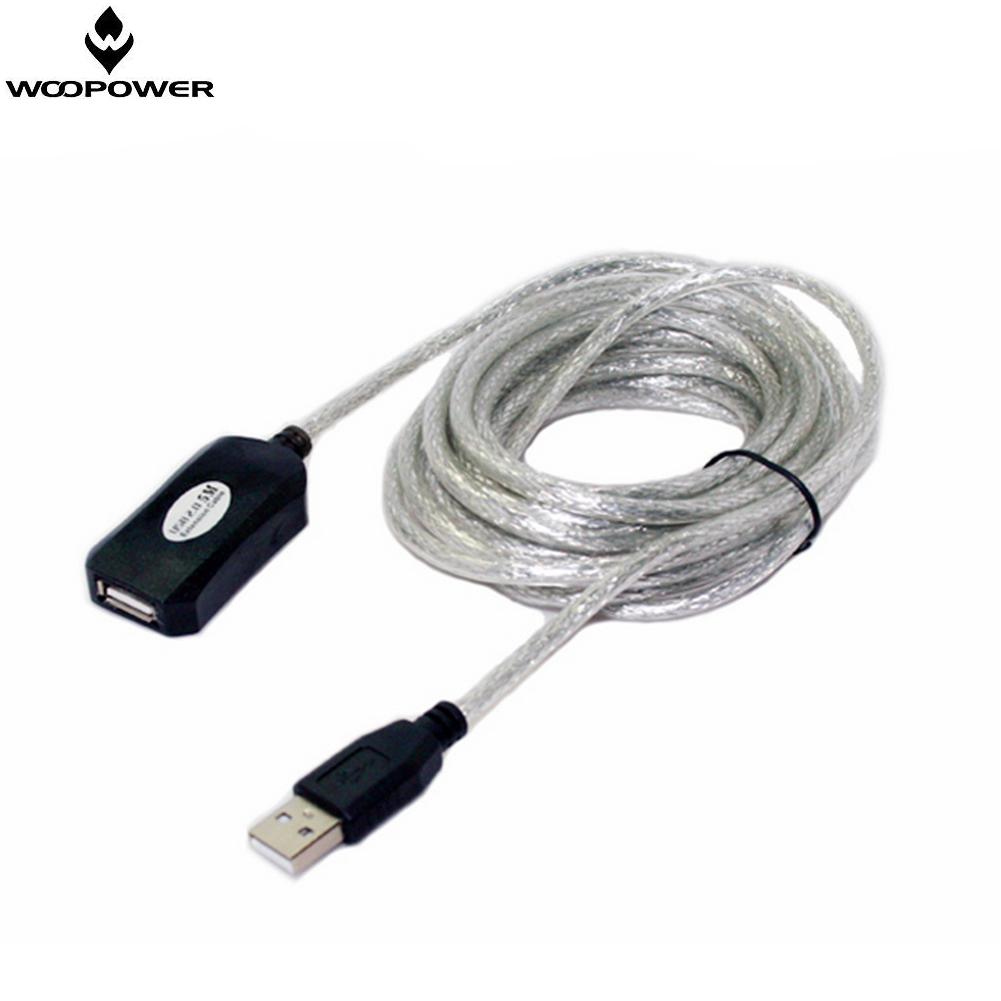 Woopower 5M Actieve Repeater Kabel Adapter met Chip USB Kabel #1010