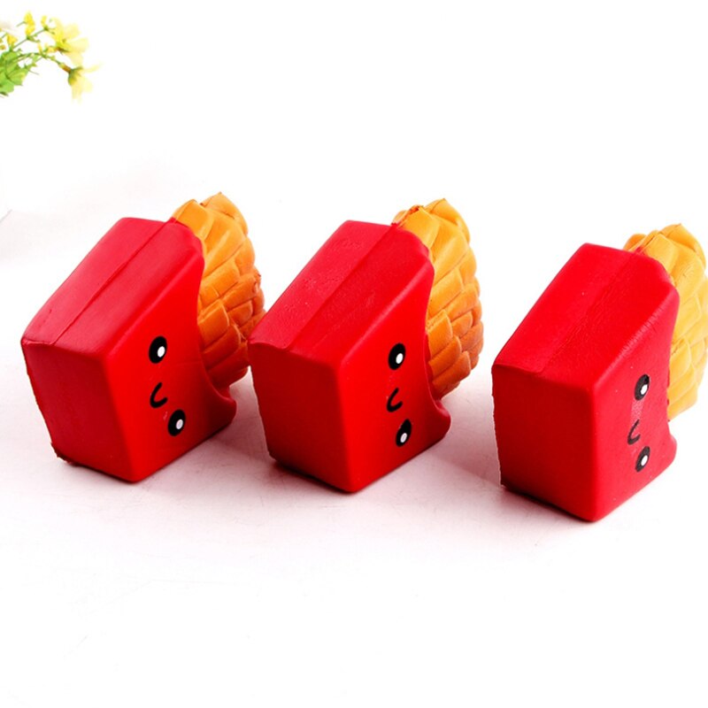 Squishy Cute French Fries Slow Rising Squeeze Toy Simulation Bread Cake Scented Stress Relief for Kid Birthday