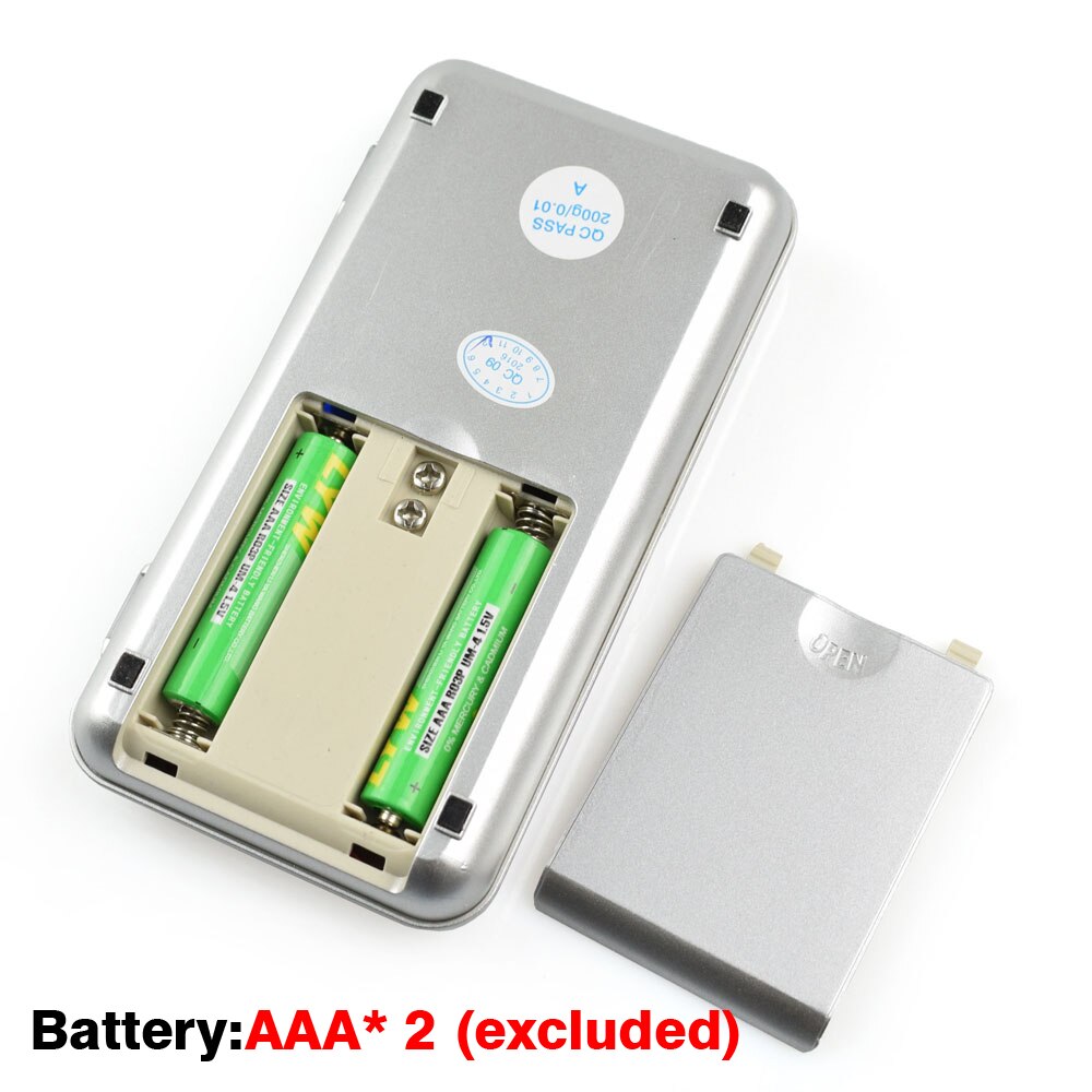 500g x 0.01g Mini Balance numérique de poche pour or argent Sterling bijoux échelles 0.01 unités d'affichage Balance gramme balances électroniques