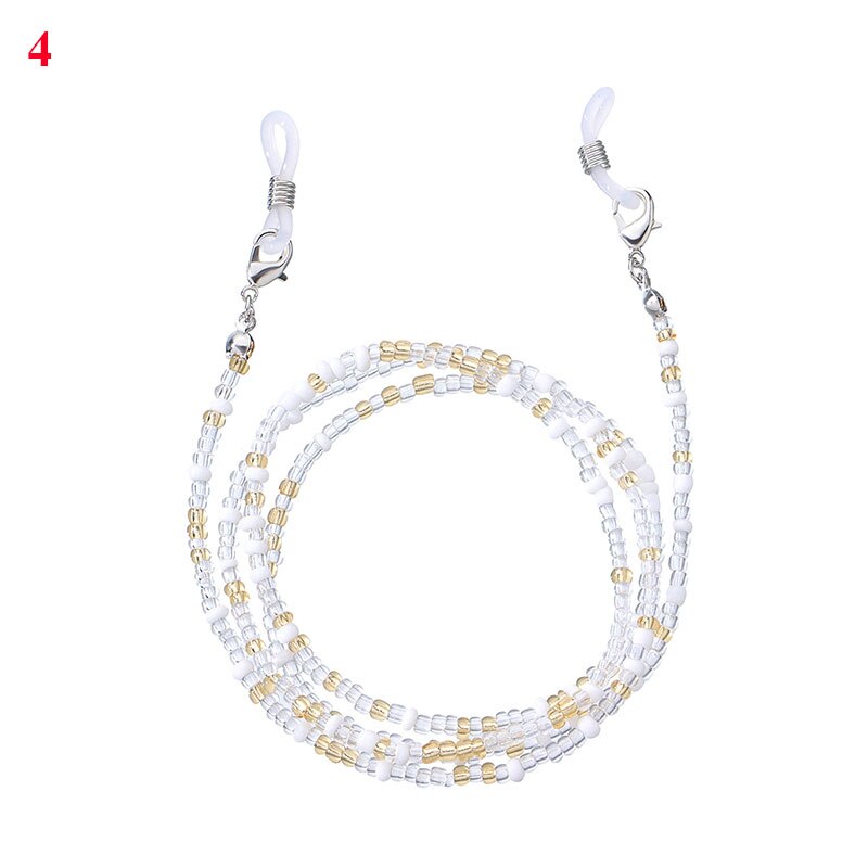 Neue Boho Maske Gurt Perlen Gläser Ketten Frauen Gesicht Maske Schlüsselband Anti Rutsch frauen Nacken Kette Für Brillen Kordon de anteojos: a4