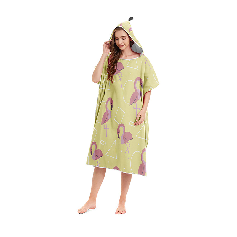 Zomer Strand Poncho Hooded Badhanddoek Microfiber Wetsuit Veranderende Gewaad Surf Handdoek Voor Zwemmen Strand Outdoor Badjas: 08E