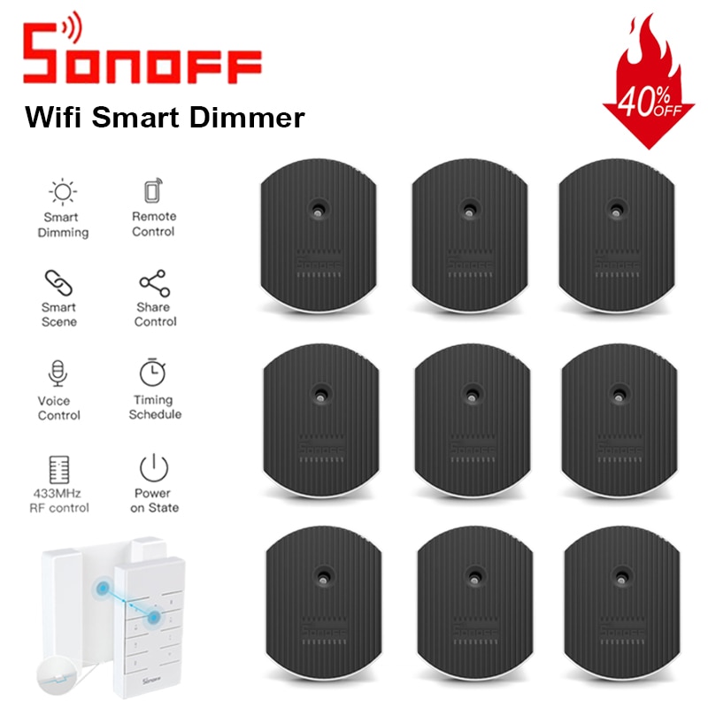 Sonoff D1 Smart Dimmer Wifi Schakelaar Module 433Mhz Rf Remote Voice Control Licht Aanpassen Via Ewelink App Alexa google Thuis