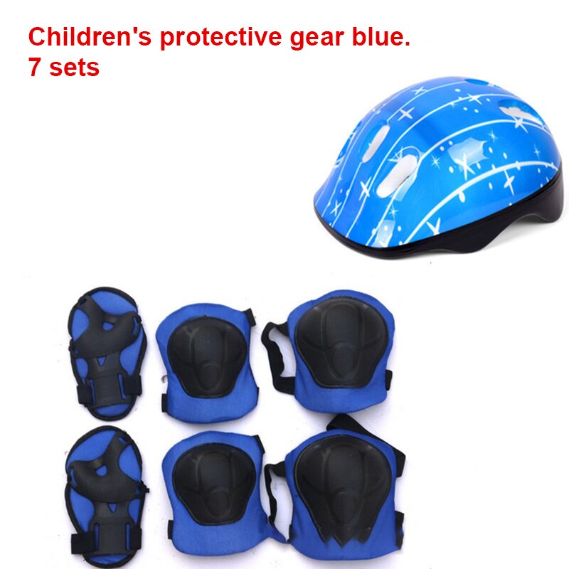 1Set Kids Adjustable Helmet Toddler Helmet For Kids 3-12 Years Girls Boys Sport Protective Gear Set Knee Elbow Wrist Pads